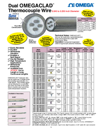 Thumbnail of document Data Sheet - 316-J-250-DUAL-EM Dual Mineral Insulated Thermocouple Cable